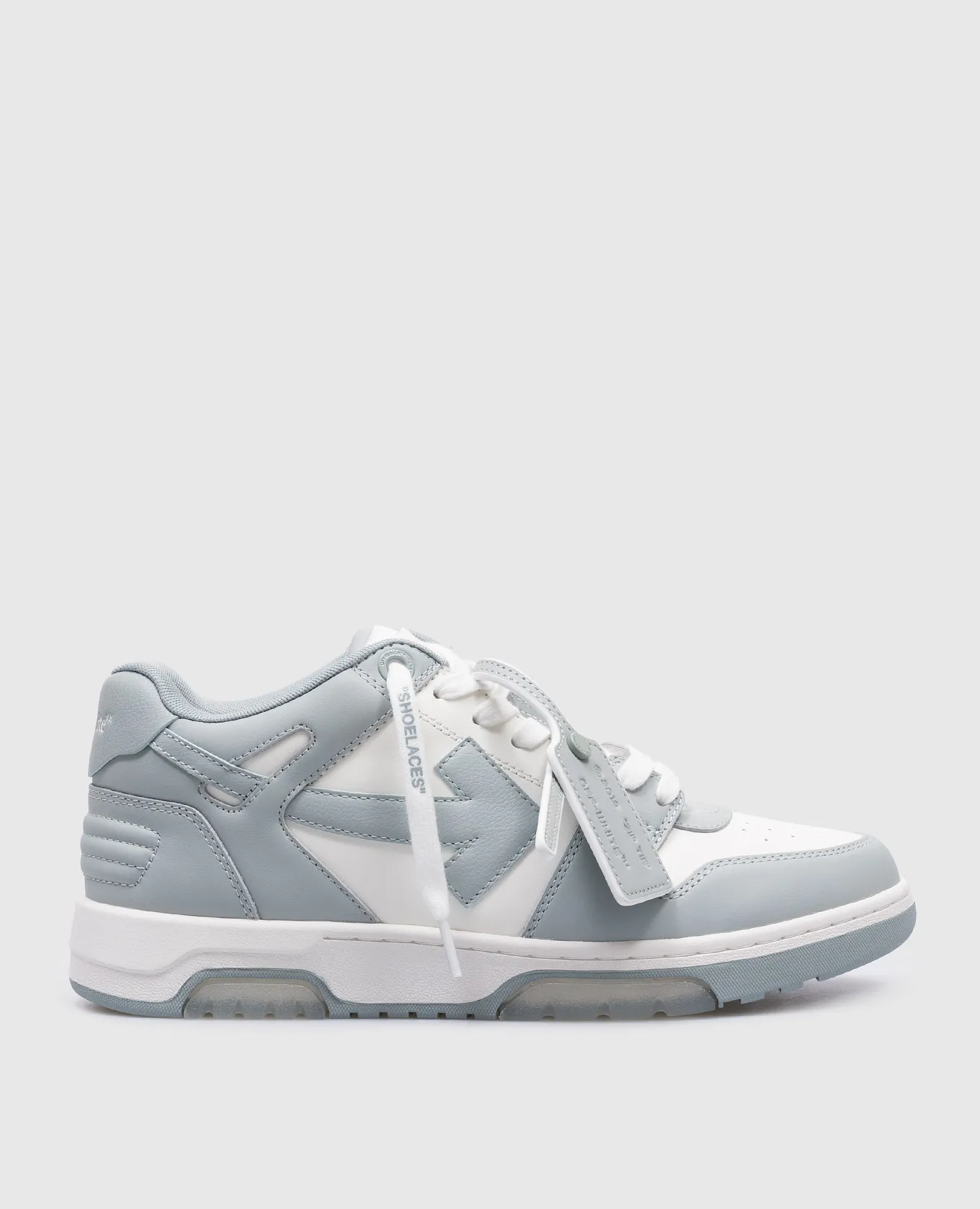 Off-White Out Of Office blue leather sneakers