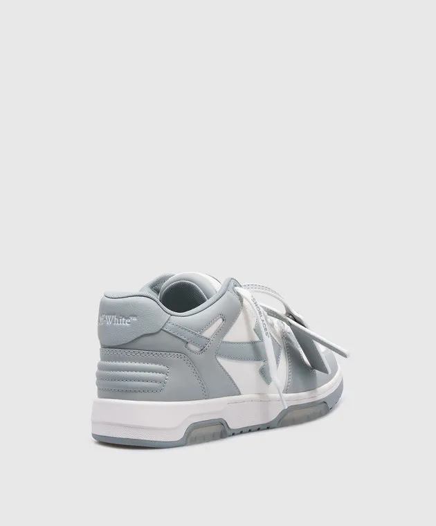 Off-White Out Of Office blue leather sneakers