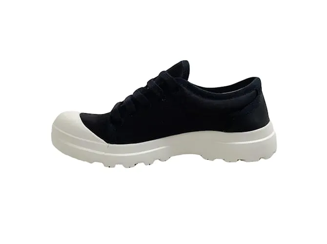 Pedro Garcia Black Satin Valeria Sneakers Negro 