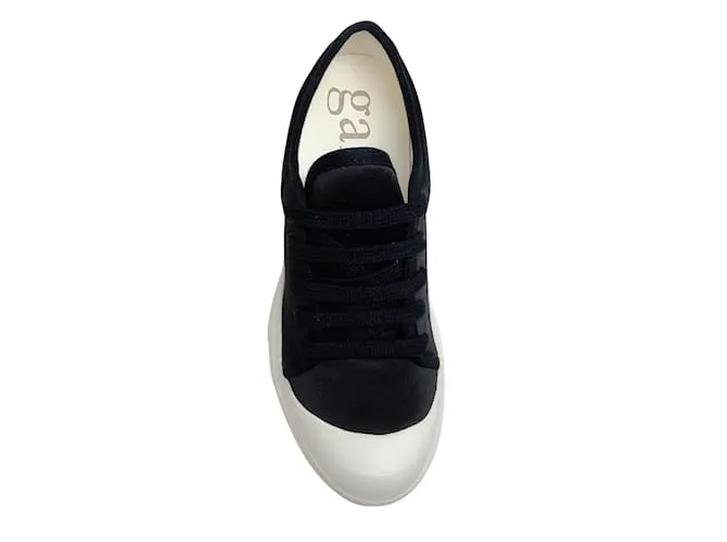 Pedro Garcia Black Satin Valeria Sneakers Negro 