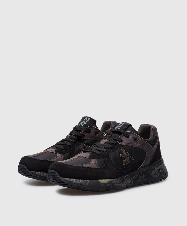 Premiata Black combined MASE sneakers