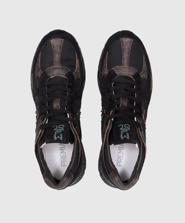 Premiata Black combined MASE sneakers