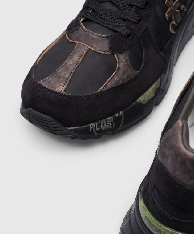 Premiata Black combined MASE sneakers