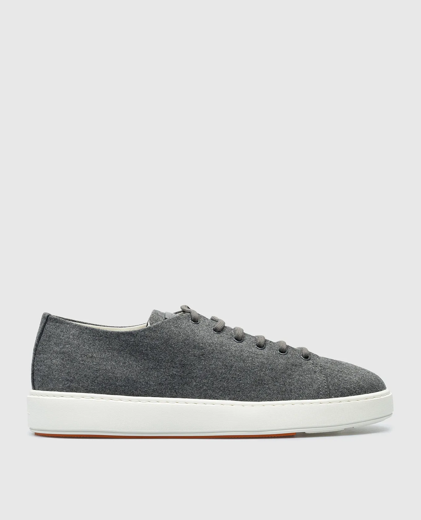 Santoni Gray sneakers with textured logo