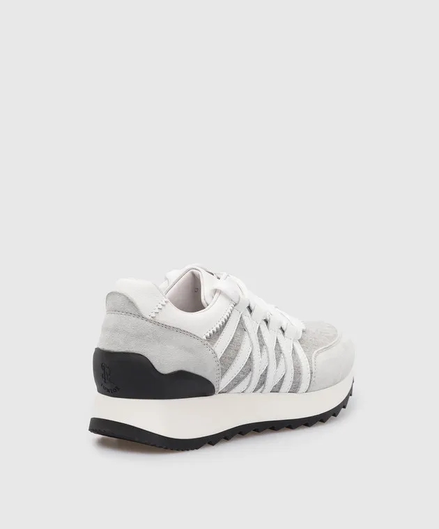 Stefano Ricci Children's gray sneakers