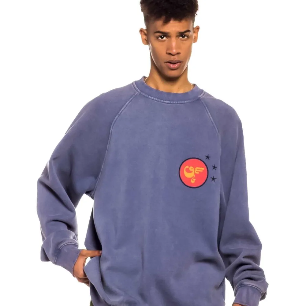 Sudadera Grimey "GLORIFIED" Crewneck - Washed Blue | Spring 22