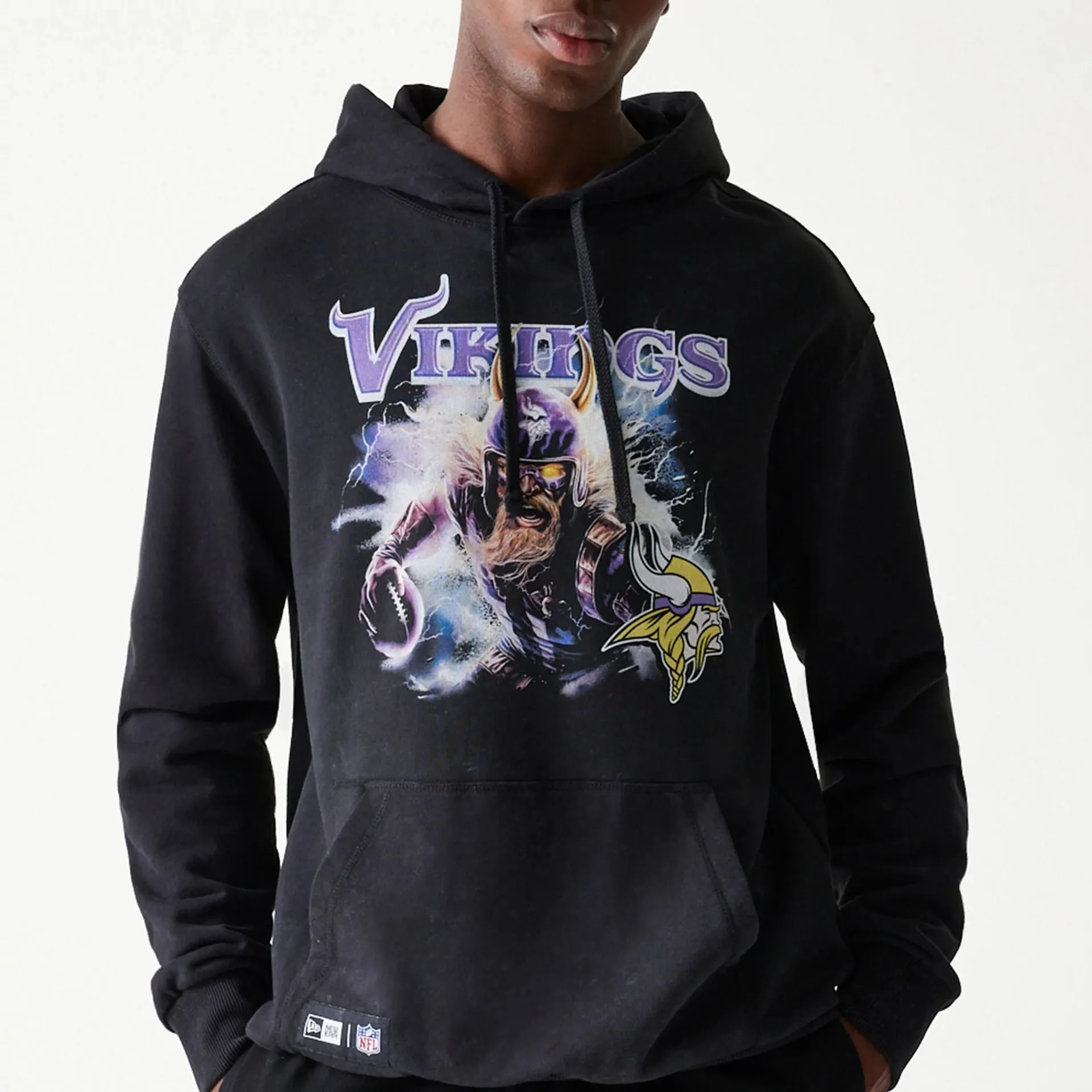 Sudadera Oversized Minnesota Vikings NFL Games Premium Apparel Negro