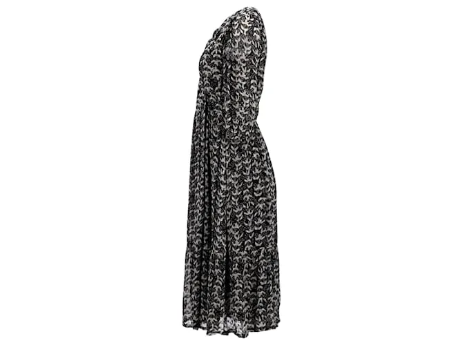 Vestido midi Ba&Sh Tixana de viscosa negra Negro 