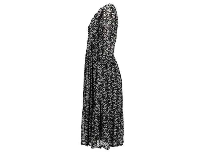 Vestido midi Ba&Sh Tixana de viscosa negra Negro 