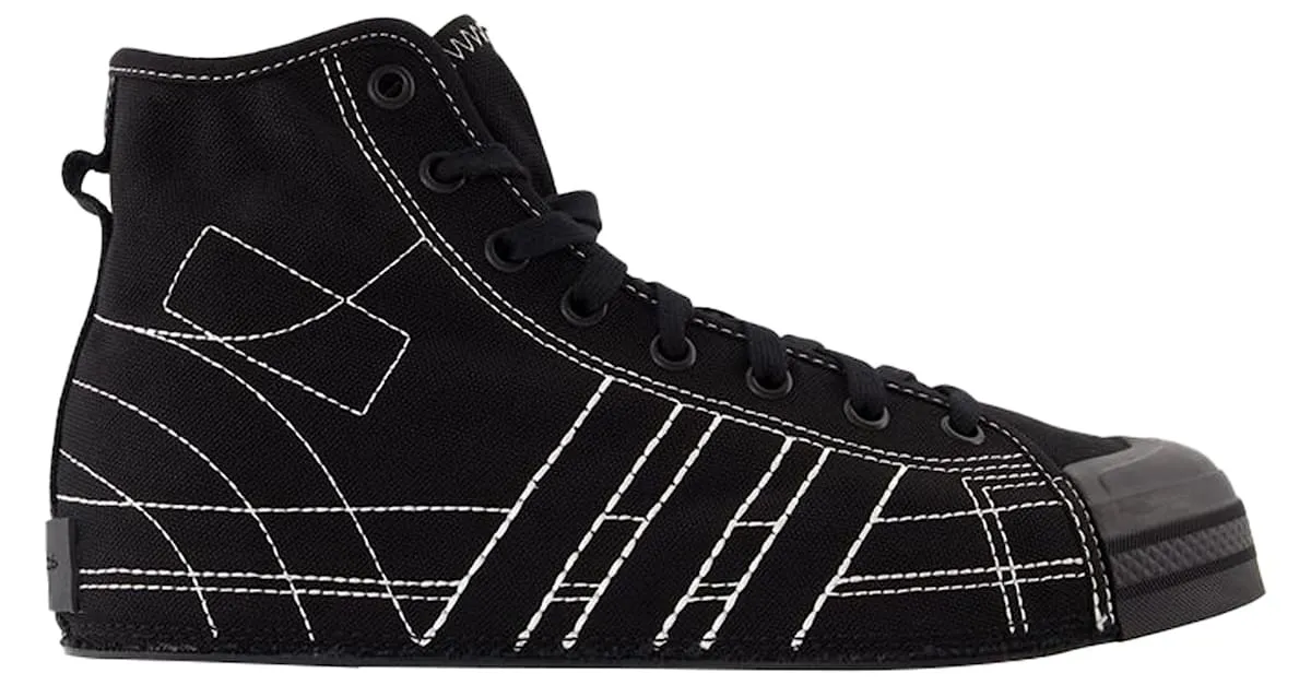 Y3 Nizza Hi Sneakers - Y-3 - Cuero - Negro 