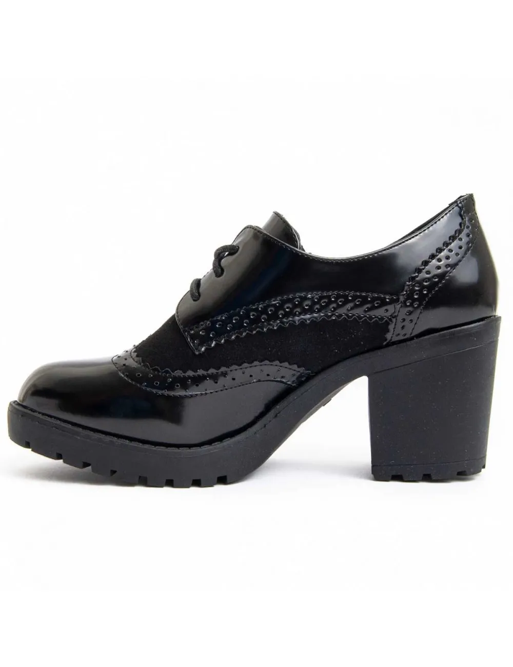 Zapato De Tacón Casual Para Mujer.  Montevita  Medel  93886 Negro