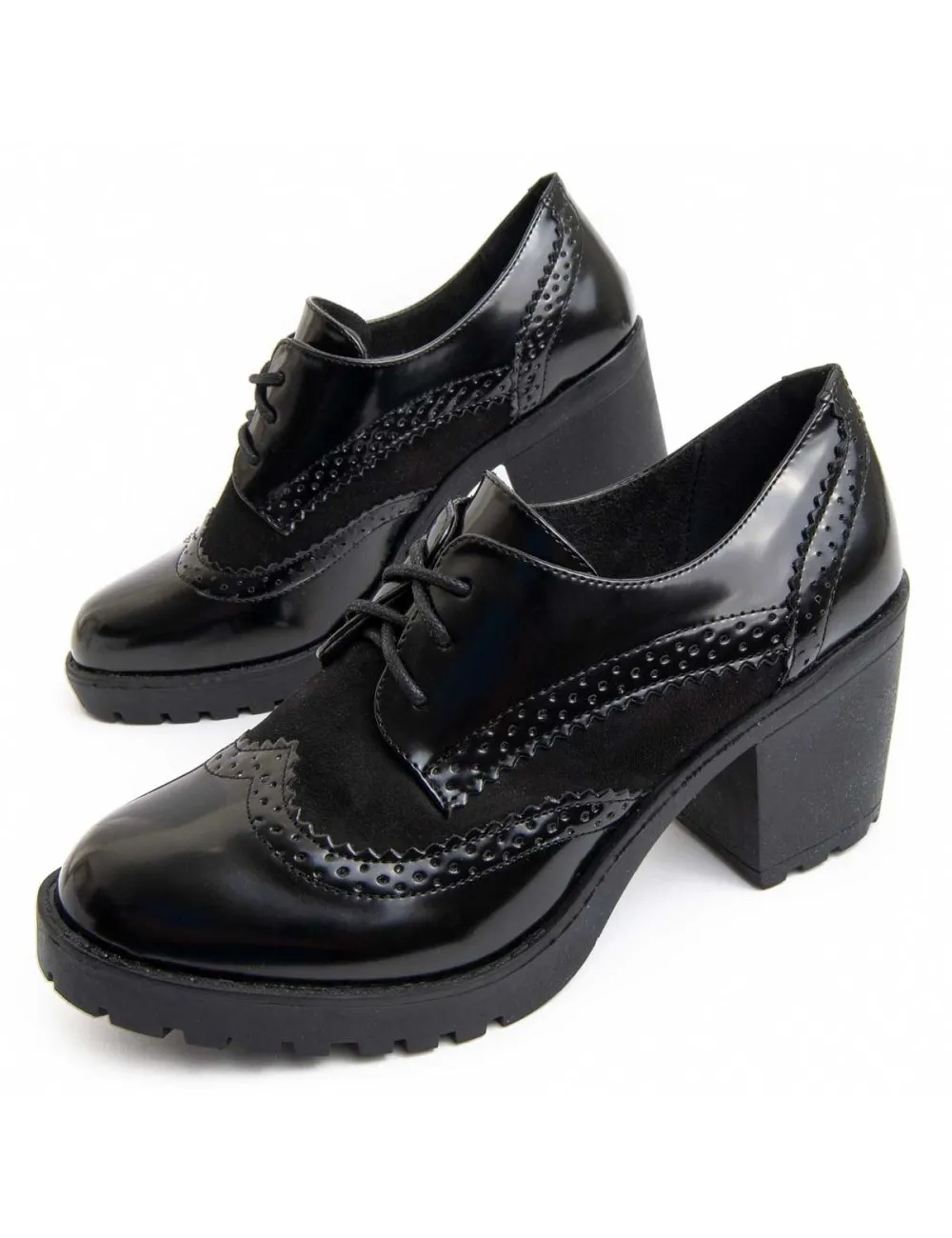 Zapato De Tacón Casual Para Mujer.  Montevita  Medel  93886 Negro