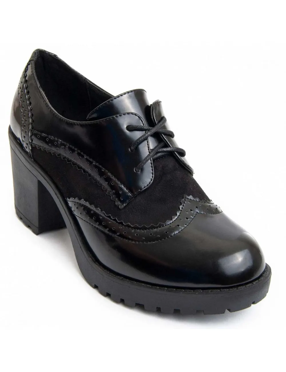 Zapato De Tacón Casual Para Mujer.  Montevita  Medel  93886 Negro