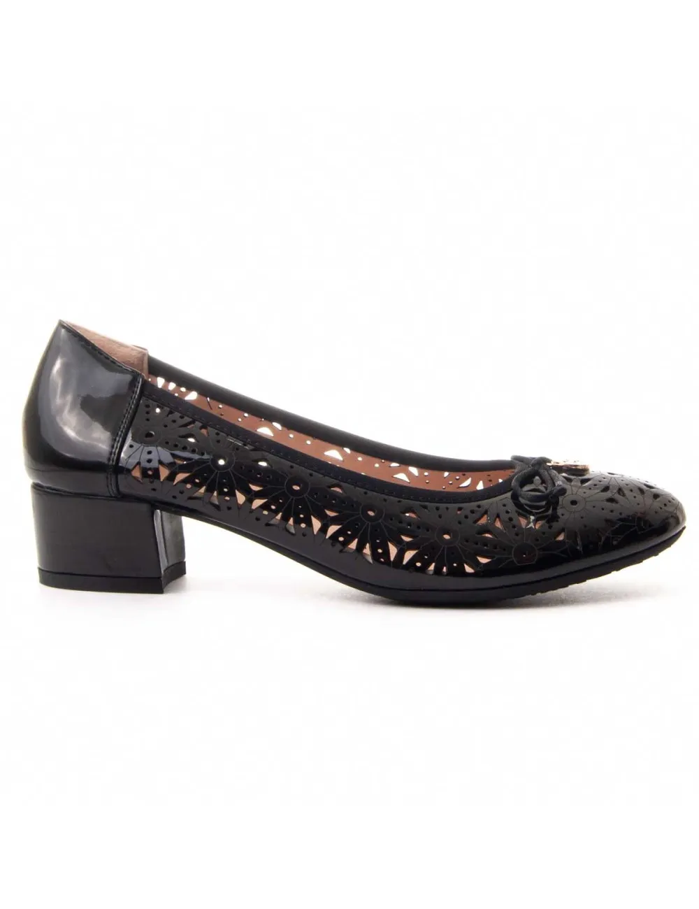 Zapato De Tacón Para Mujer.  Montevita  Arlo  87734 Negro