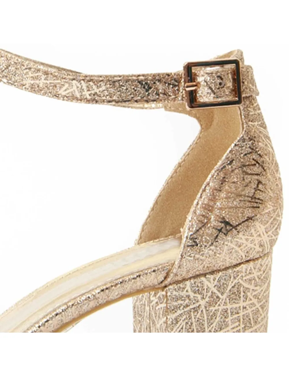 Zapato De Tacón Para Mujer.  Montevita  Brill  92138 Dorado