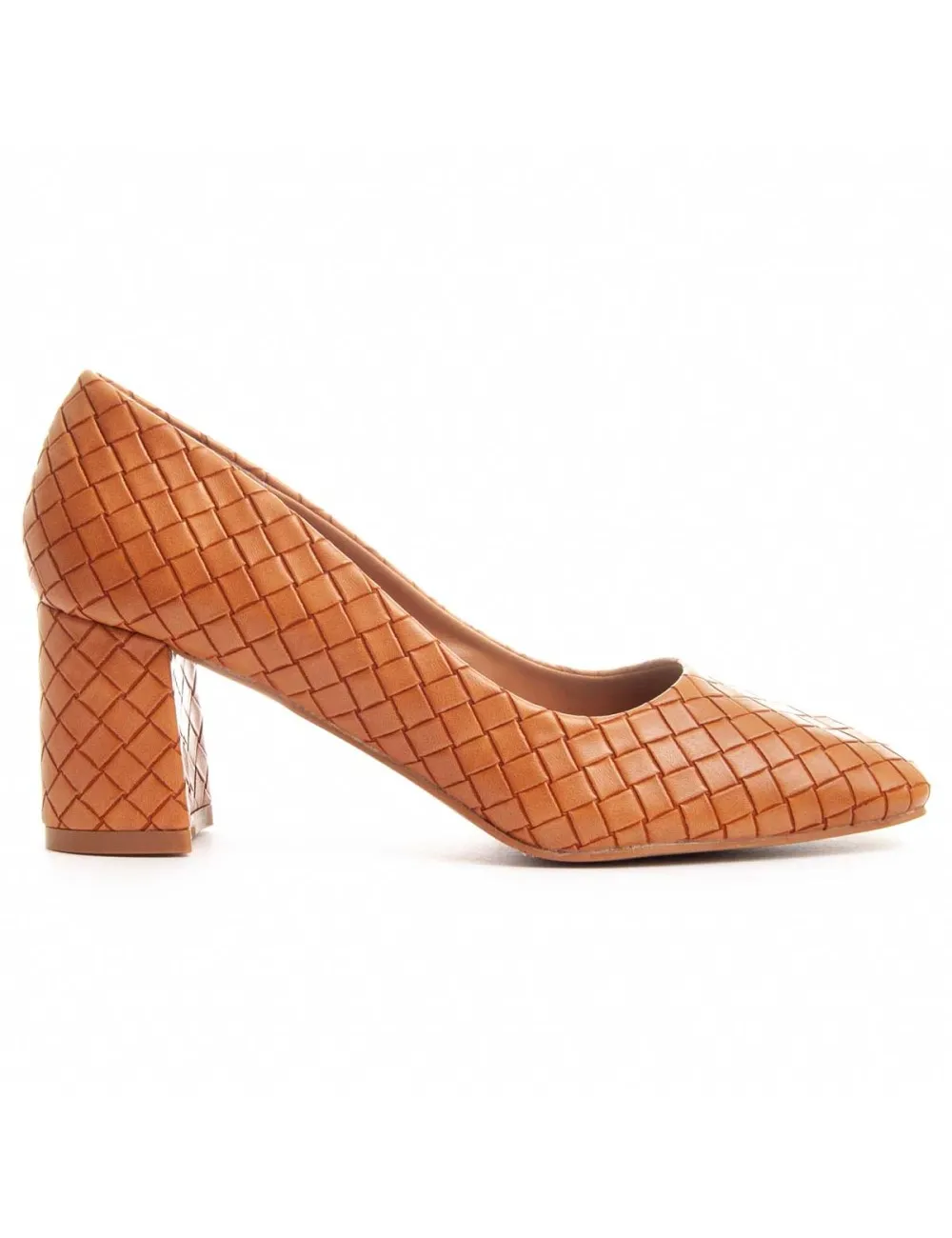 Zapato De Tacón Para Mujer.  Montevita  Colombia  87740 Marrón