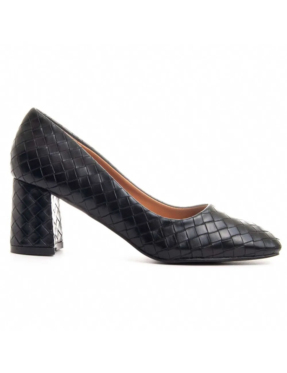 Zapato De Tacón Para Mujer.  Montevita  Colombia  87741 Negro