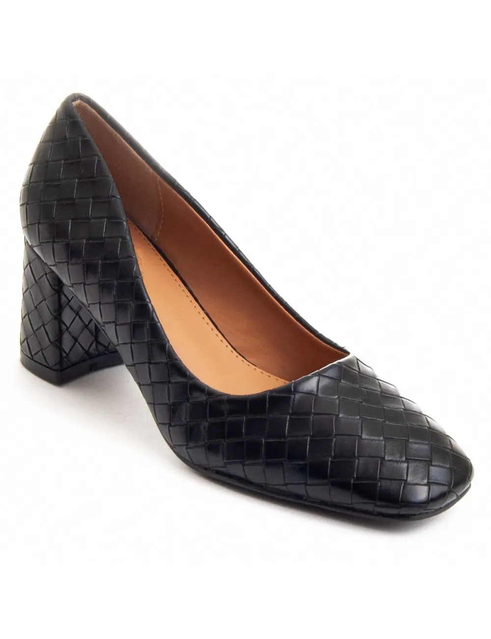 Zapato De Tacón Para Mujer.  Montevita  Colombia  87741 Negro