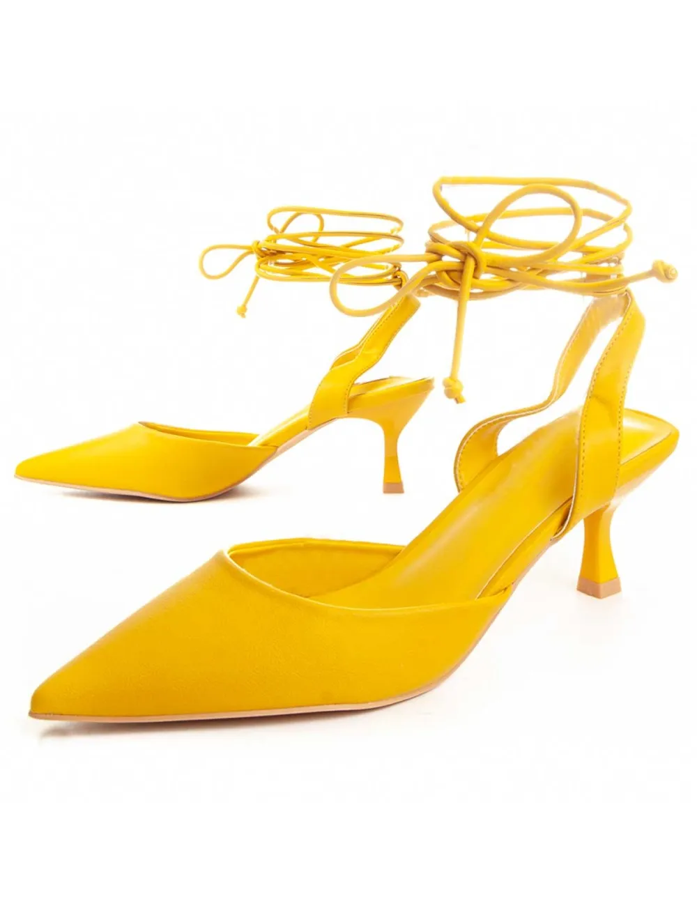 Zapato De Tacón Para Mujer.  Montevita  Marianeta  87371 Amarillo