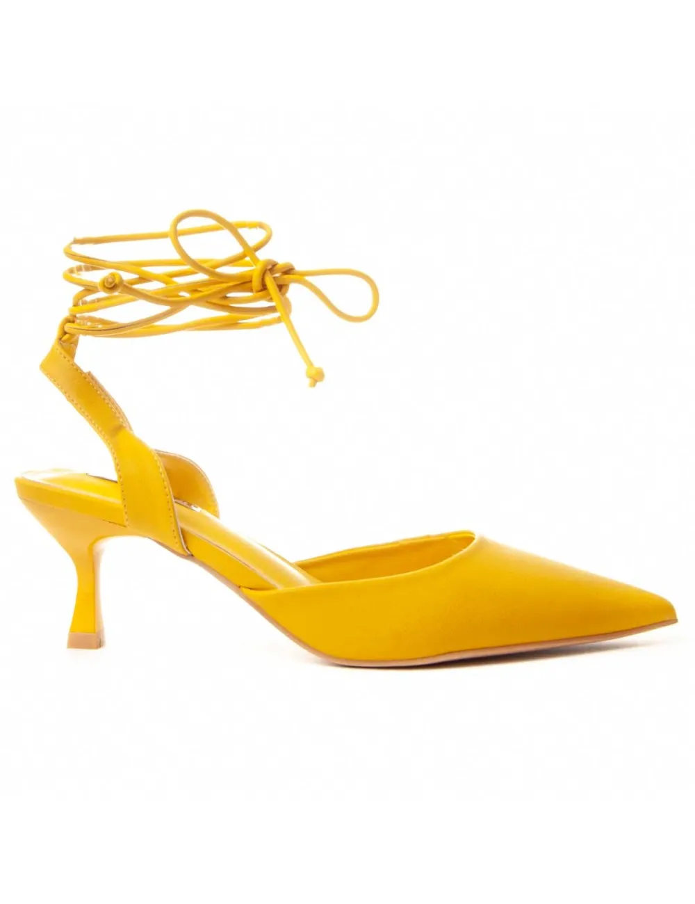 Zapato De Tacón Para Mujer.  Montevita  Marianeta  87371 Amarillo