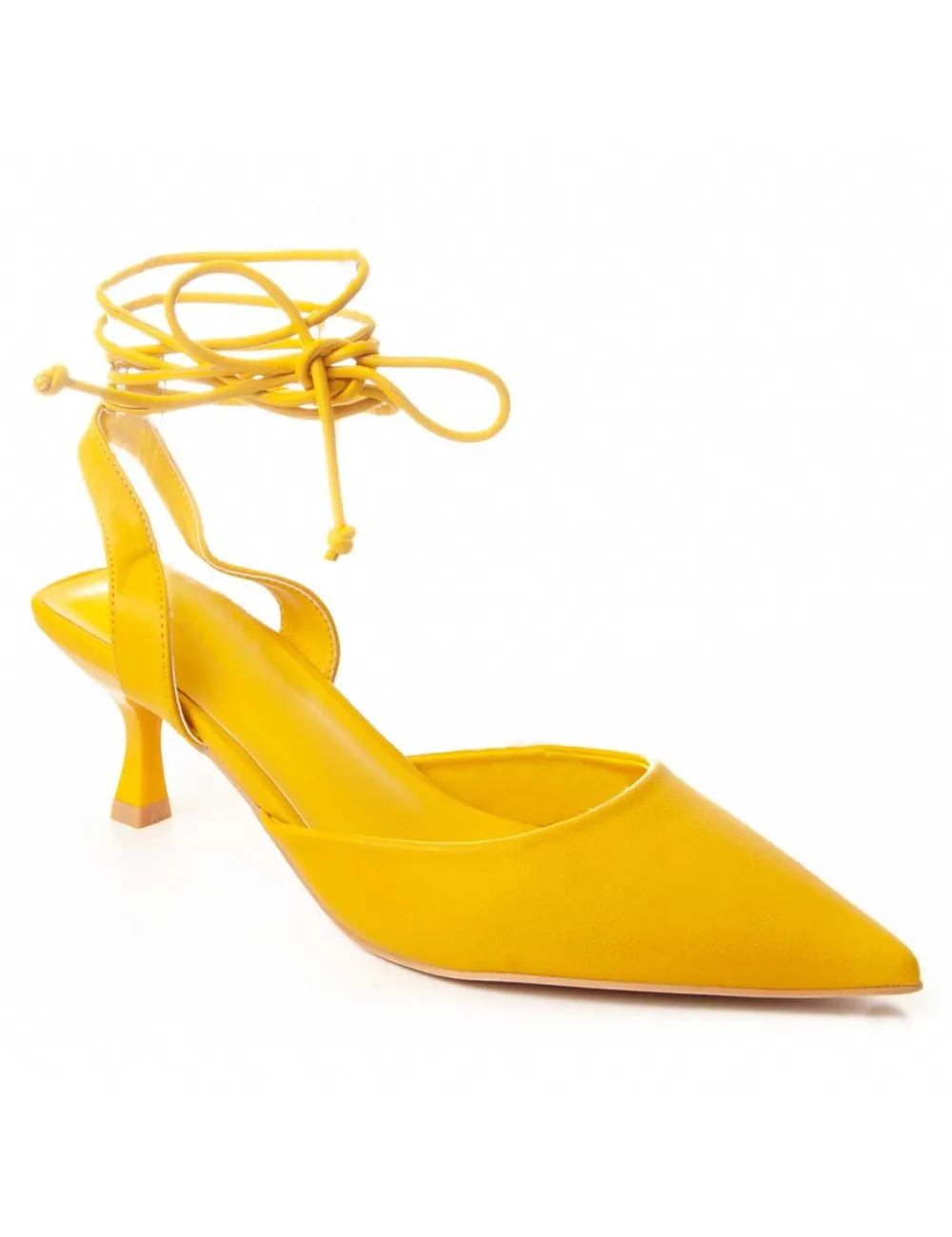 Zapato De Tacón Para Mujer.  Montevita  Marianeta  87371 Amarillo