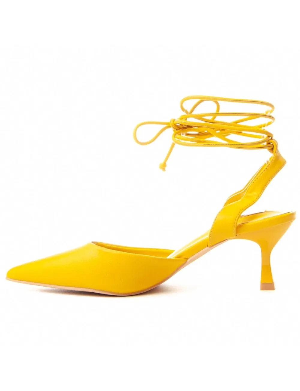 Zapato De Tacón Para Mujer.  Montevita  Marianeta  87371 Amarillo