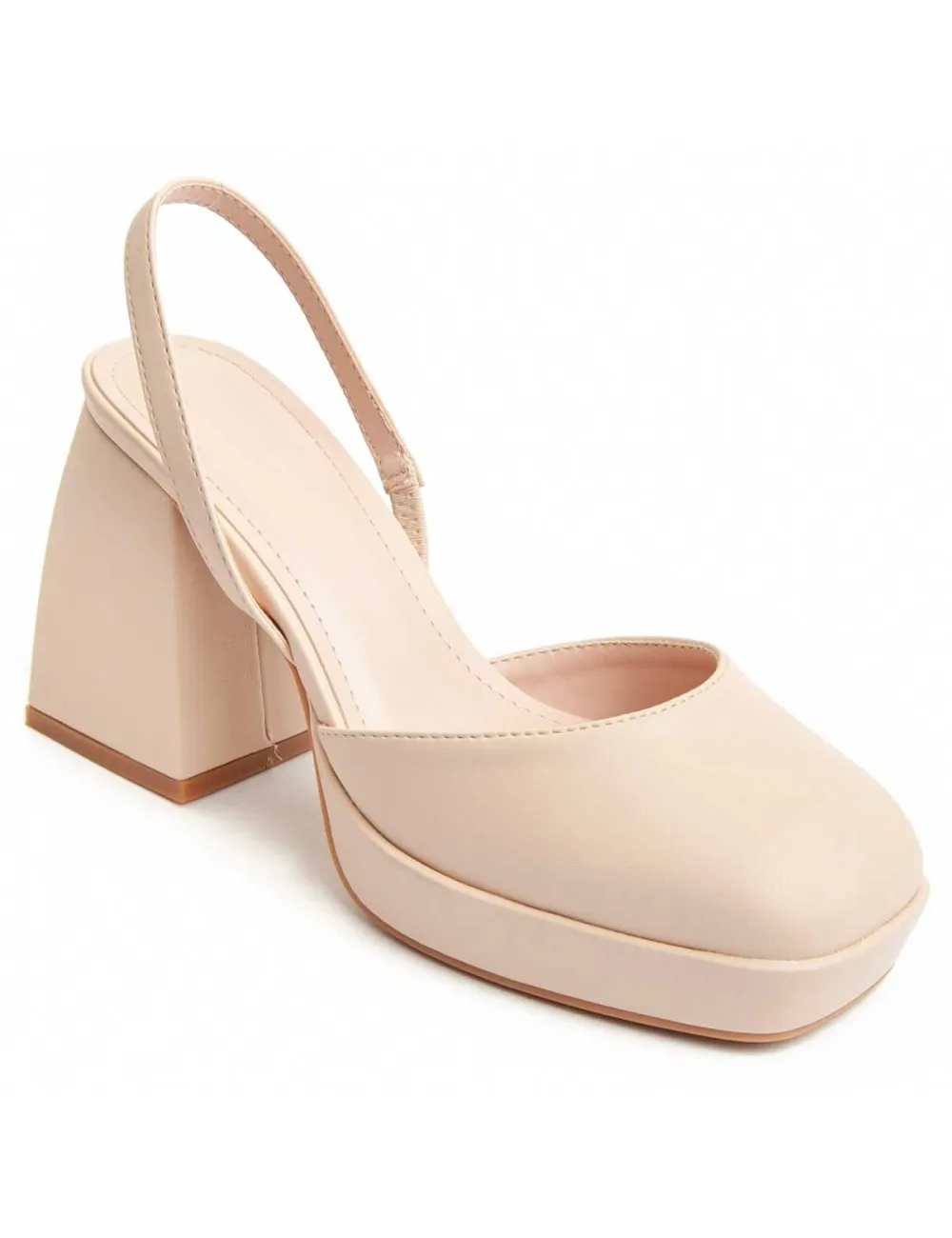 Zapato De Tacón Para Mujer.  Montevita  Massi2  91301 Beige