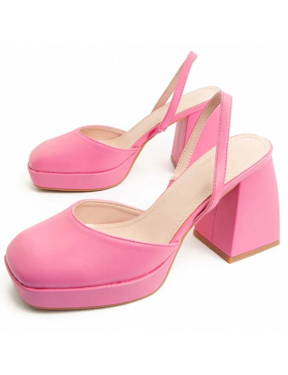 Zapato De Tacón Para Mujer.  Montevita  Massi2  91303 Fuxia