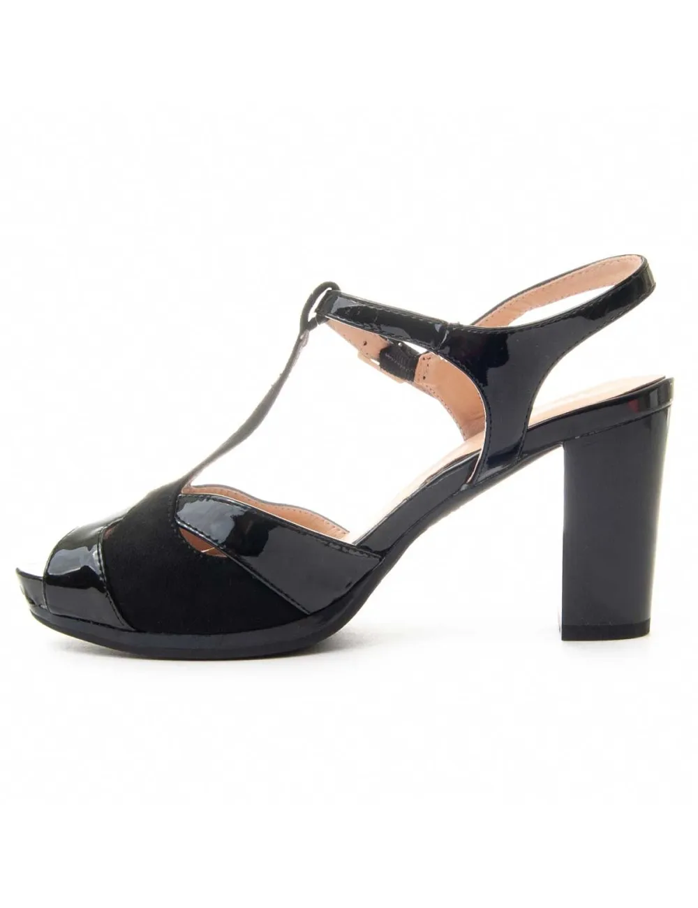 Zapato De Tacón Para Mujer.  Montevita  Sitra2  89050 Negro