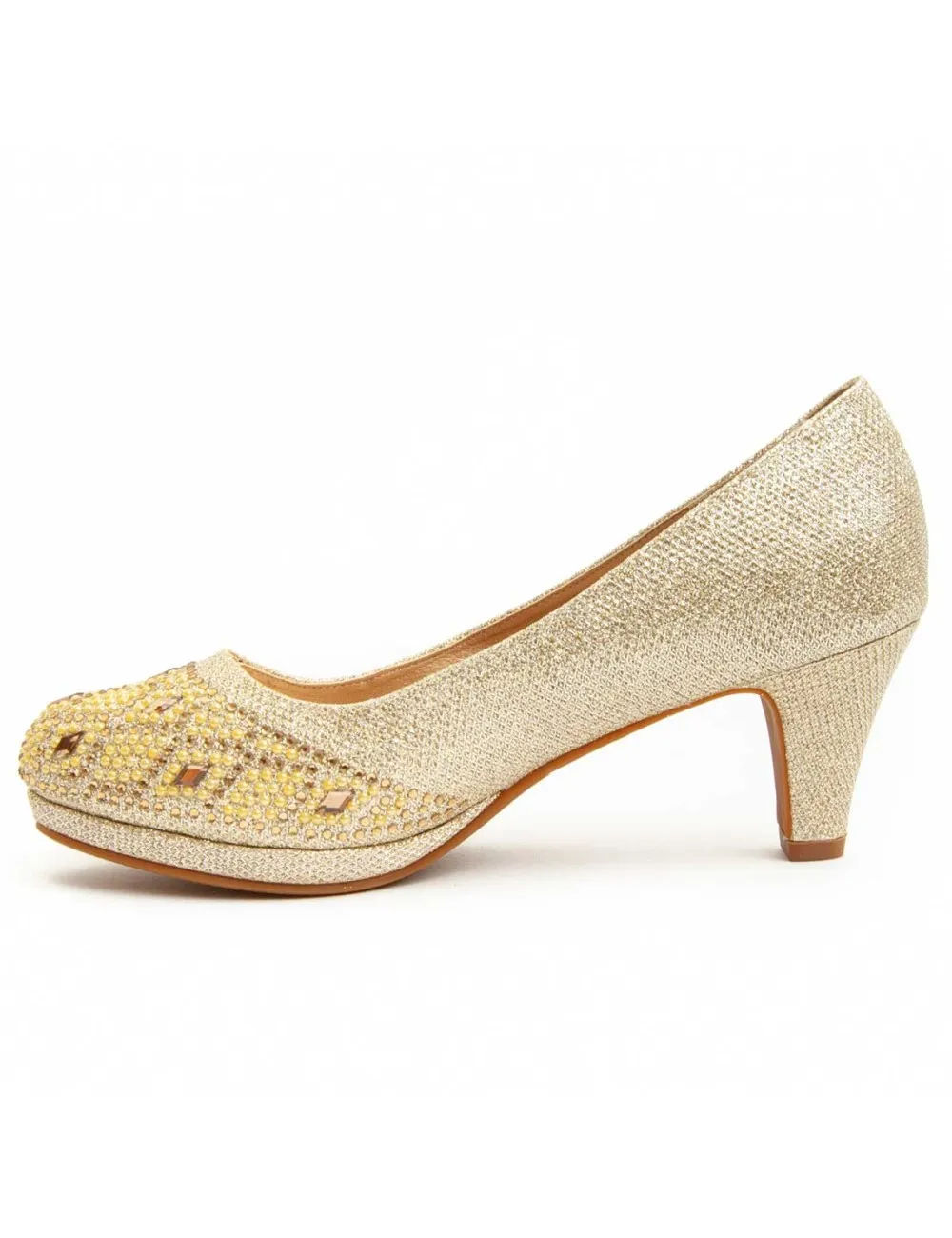 Zapato De Tacón Para Mujer.  Montevita  Unne68  92373 Dorado