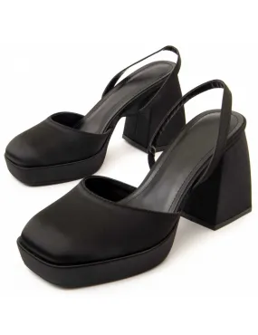 Zapato De Tacón Para Mujer.  Montevita  Varella  90321 Negro